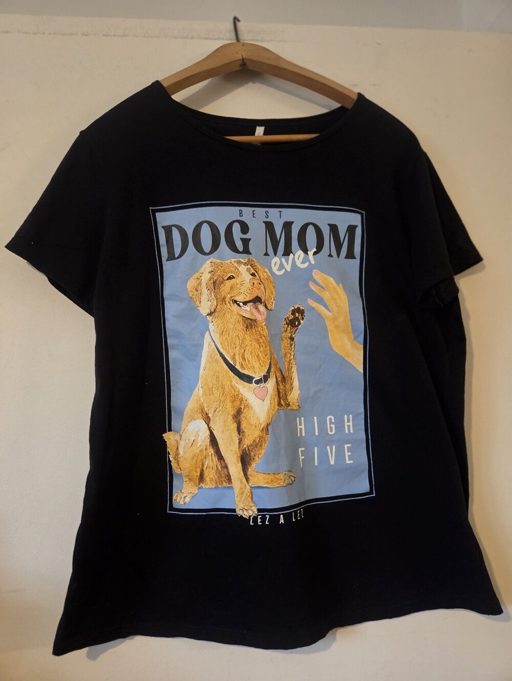 Lez a Lez Whimsical "The Best Dog Mom Ever" Tee